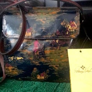 New Patricia Nash Kent Countryside Crossbody Leather Purse -tags attached 🤗